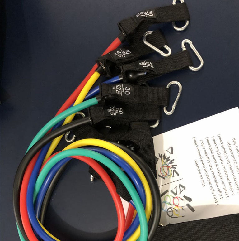 Elastic Resistance Band Set - Grip and Grind