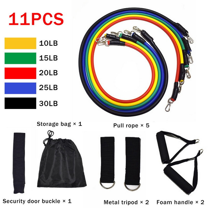 Elastic Resistance Band Set - Grip and Grind