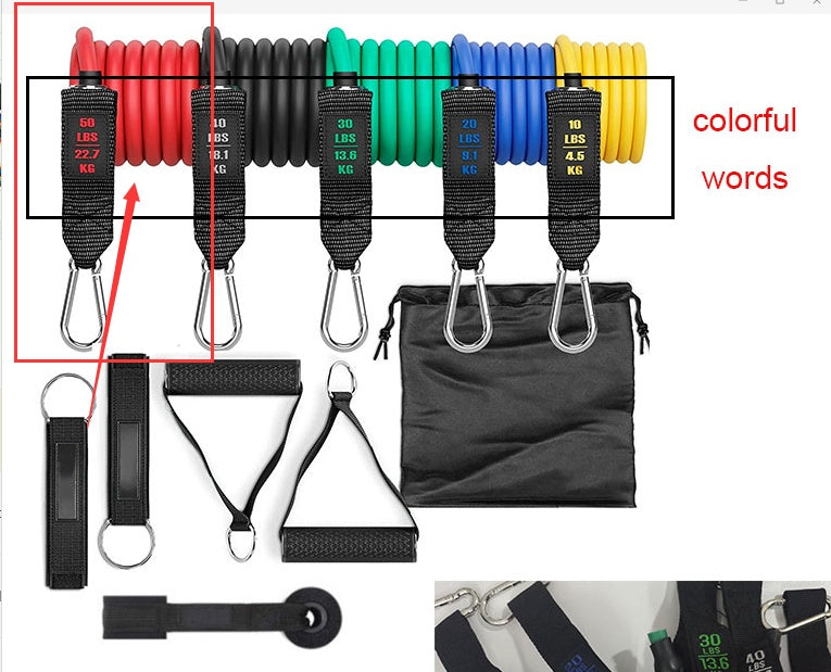 Elastic Resistance Band Set - Grip and Grind